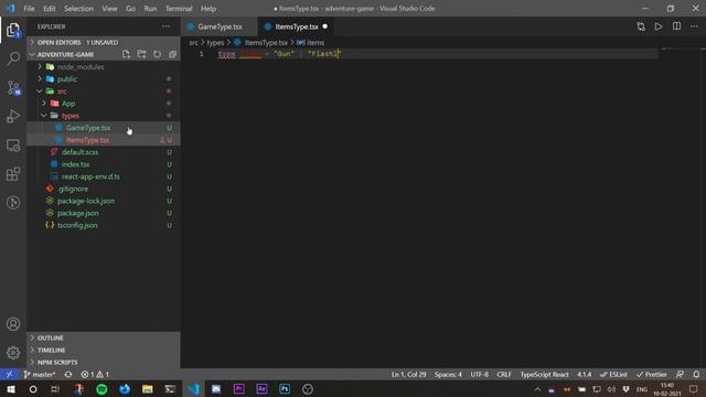 React Typescript Tutorial | Word Adventure Game | Part 2 | Writing Types | 2021 смотреть онлайн