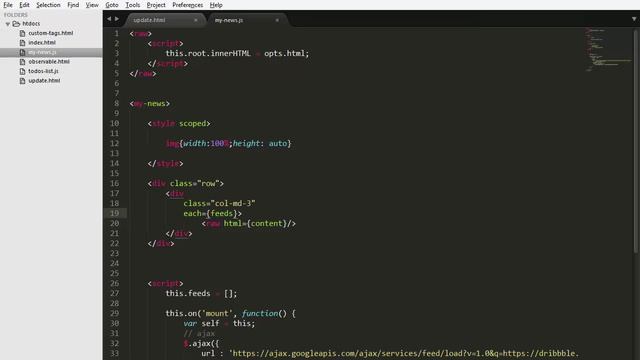 RiotJS. Пользовательские теги. Вложенные теги. смотреть онлайн