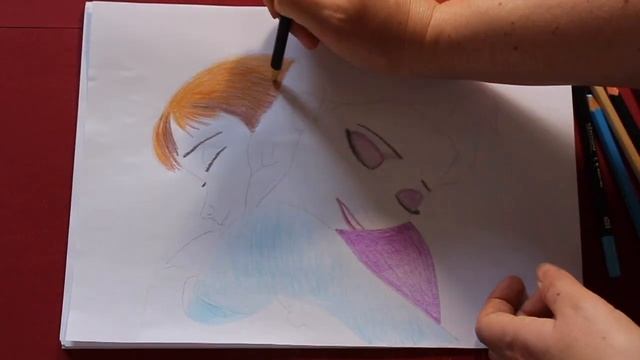 Як намалювати принцес Анну й Ельзу Крижане серце How to draw Princess Elsa and Anna hugging Frozen смотреть онлайн