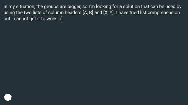 combining groups of columns with boolean values to create multiple new columns смотреть онлайн