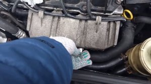 Замена датчика ГУР Рено Логан, двигатель К4М.