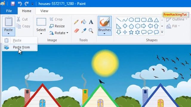 How to Overlay Transparent Background Image (PNG) on Another image using MS Paint ? смотреть онлайн