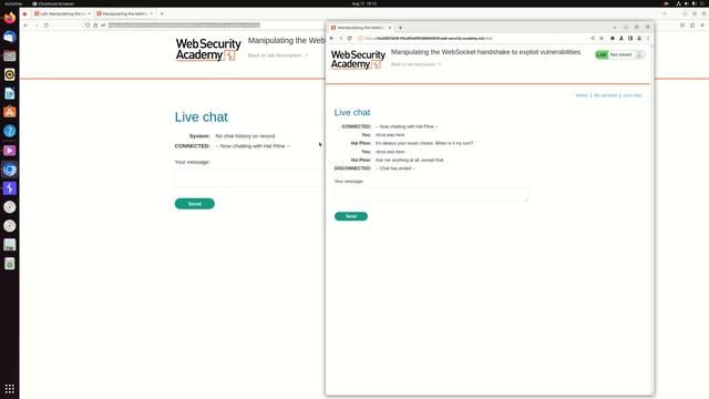 Manipulating the WebSocket handshake to exploit vulnerabilities смотреть онлайн