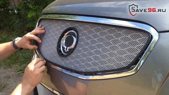 Защита радиатора на SsangYong New Actyon (СаньЕнг Нью Актион) 2010-2014 г.в. смотреть онлайн