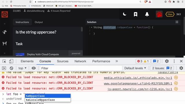Codewars - Javascript - Is the string uppercase? смотреть онлайн
