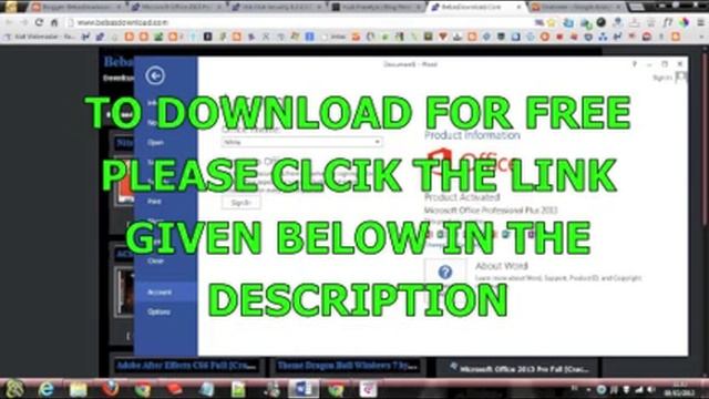Microsoft Office 2013 ( Product Key / Activation Key ) смотреть онлайн