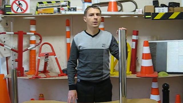 Ограждение парковки тротуарными столбиками из нержавеющей стали смотреть онлайн