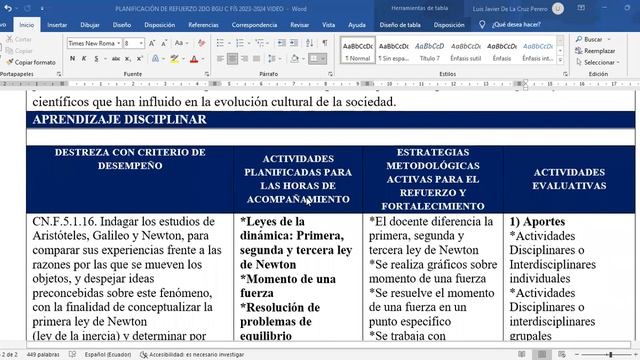 PLANIFICACIÓN DE REFUERZO ACADÉMICO 2023-2024 смотреть онлайн