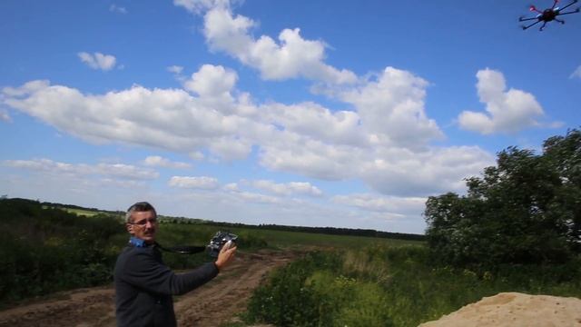 Multicopter from multicopter.ru - test in windy day with Canon 5D MarkkIII смотреть онлайн