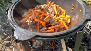 Плов из баранины в казане