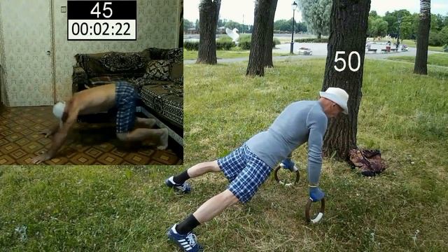 72 Отжимания на кольцах (Личный рекорд), 72 отжимания Тайсона смотреть онлайн