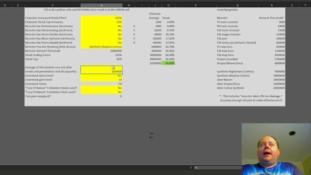 POE 3.19 Shock Calculator - Downloadable Spreadsheet for Lightning Conduit - Path Of Exile Kalandra смотреть онлайн