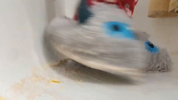 bun crushing sticky and slippery food with her big Mei yeti slippers |Bun's slippers