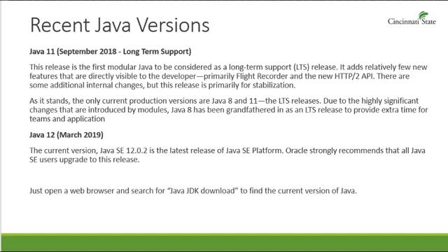 IT-161 #01: Getting Started in Java смотреть онлайн