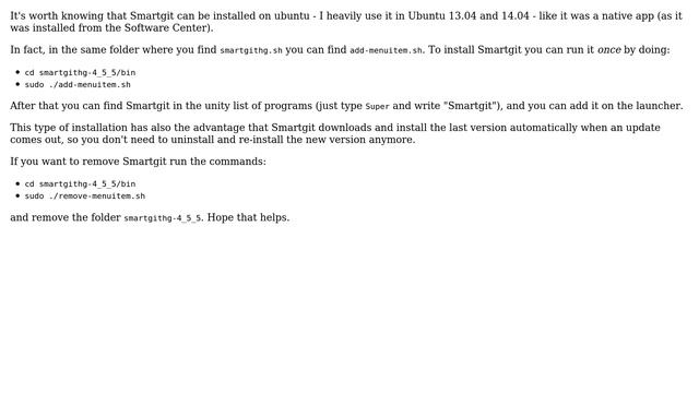 run Smartgit in Ubuntu 13.04 (2 Solutions!!)
