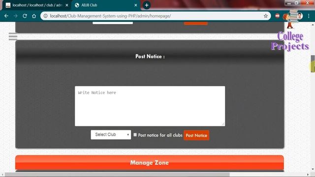 Online Club Management System Project in PHP | MYSQLI | HTML | CSS | AJAX – College Project for CS смотреть онлайн