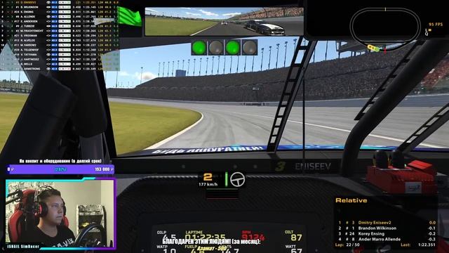 СКОРОСТНОЙ КАНЗАС! NASCAR по-русски | iRacing - 19.10.21 смотреть онлайн