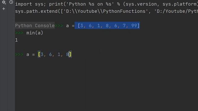 How to use Python min() built-in function смотреть онлайн