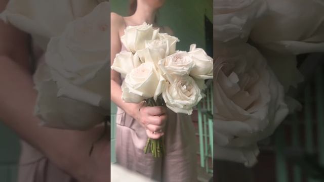 Утро невесты! Свадебный букет из роз #rose #flower смотреть онлайн