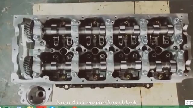 Long block 4JJ1 (двигатель без навесного) смотреть онлайн