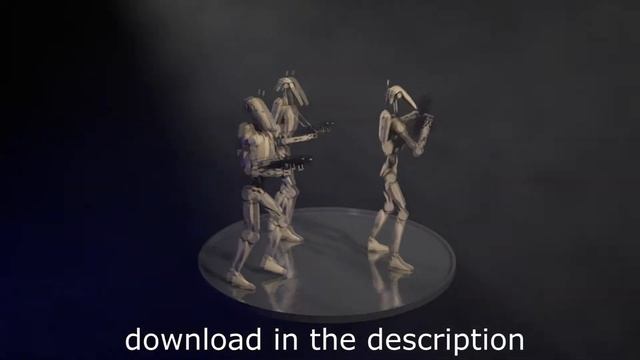 [free 3d model] b1 battle droid (rigged for c4d) смотреть онлайн