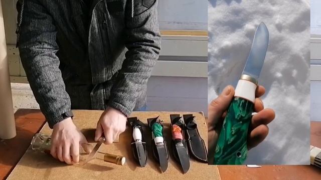 Ножи твёрдые, как алмаз. проверка на Твердость стали s390. смотреть онлайн