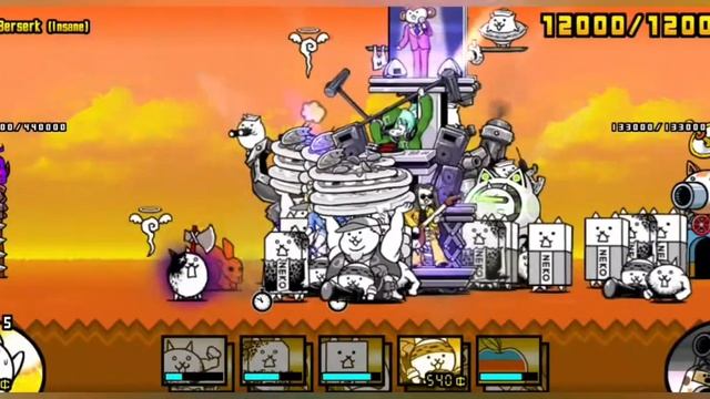 How to kill crazy axe cat (berserk) insane| battle cats #32 смотреть онлайн