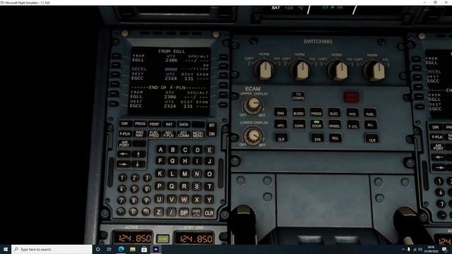 A320 MSFS2020 - How To Program The FMC, Departures & SIDS