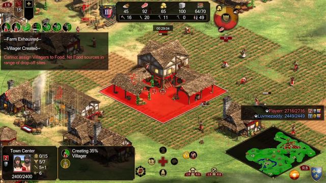 Age of Empires 2 Xbox Ranked 1v1 Long Castle Siege смотреть онлайн