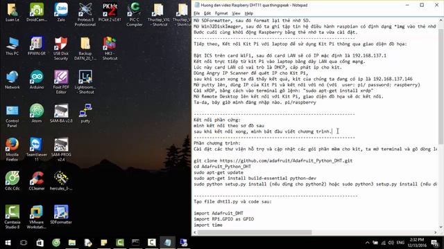Upload temp from DHT11 to Thingspeak with Kit Raspberry смотреть онлайн