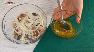 Сельдь в горчичном соусе. Супер закуска из селедки! ? Попробуйте, и будете делать так постоянно!