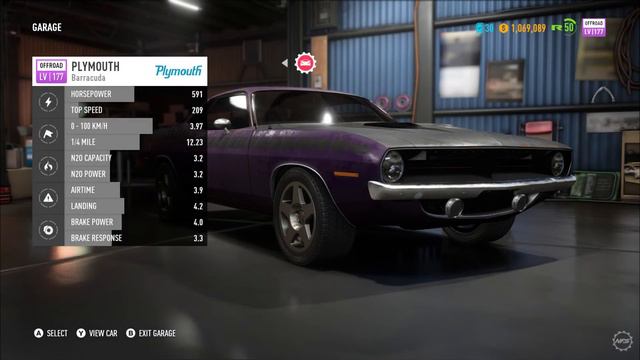 Need for Speed PAYBACK | Plymouth Barracuda Police Chase & LV399 Outlaw Drag Build смотреть онлайн