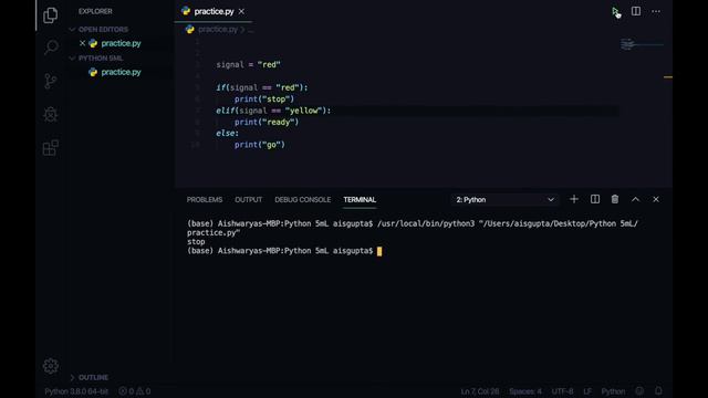 5mL - IF-ELIF-ELSE Statement | Tutorial #19 | Python Programming (HINDI) смотреть онлайн