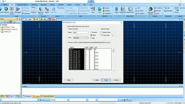 Importing Drillholes in : Datamine Studio RM смотреть онлайн