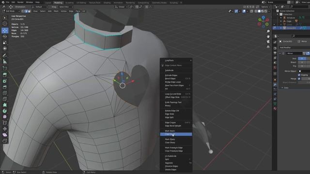 ❤️Heart Top Shirt || Speed 3D Modeling A Roblox UGC Layered Clothing #1 [Blender 3.1] смотреть онлайн
