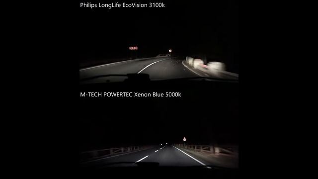 Philips LongLife EcoVision Vs M-TECH Powertec XenonBlue