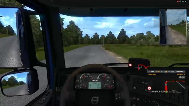 Euro Truck Simulator 2, МОД Карта «Московская область», радио "Нафталин ФМ" смотреть онлайн