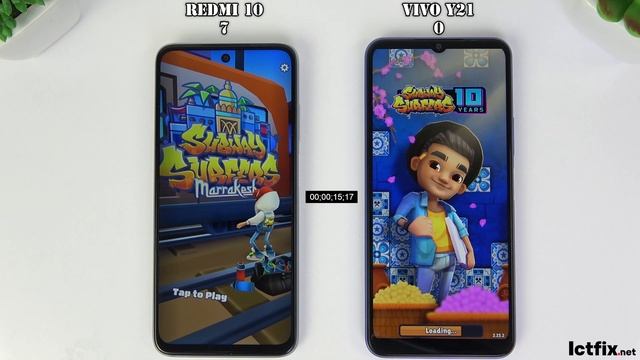 Xiaomi Redmi 10 vs Vivo Y21 | Helio G88 vs Helio P35 Speedtest, Comparison смотреть онлайн