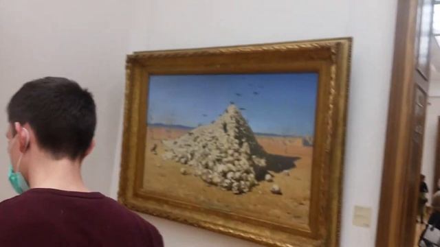 Знаменитые картины Шишкина, Васнецова Сурикова "Мишки, Богатыри, Морозова" вижу живьём в Третьяковк смотреть онлайн