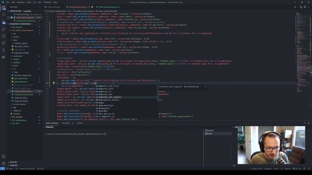 Wildcard Optimization for FPL (FPL Optimization with Python #9) смотреть онлайн