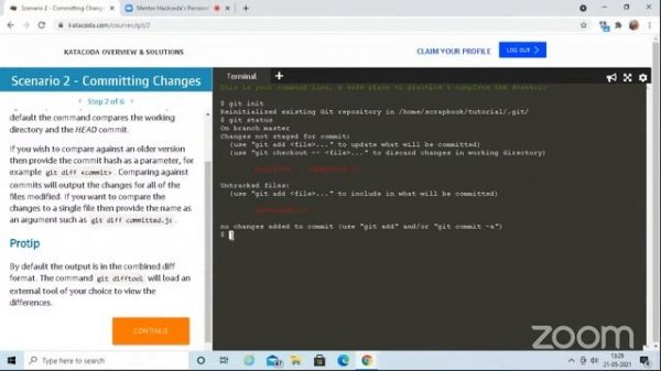 Committing changes in GitHub Repository