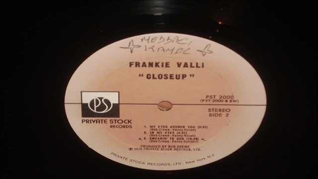 FRANKIE  VALLI     -    SWEARIN '  TO  GOD