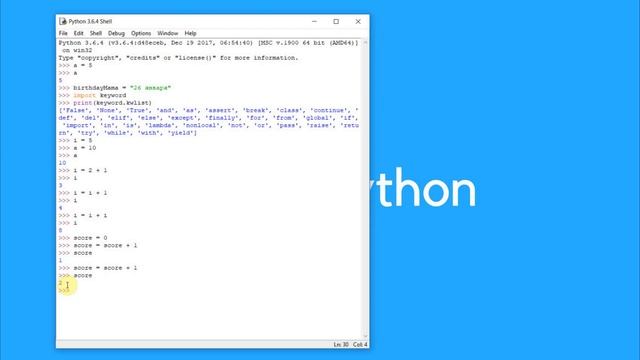 Уроки Python для начинающих. Урок 2: переменные смотреть онлайн