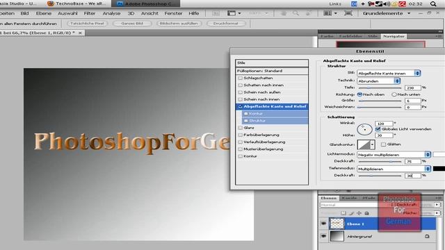 Photoshop Tutorial - Metal Text 2 Farbig /HD [GERMAN] смотреть онлайн