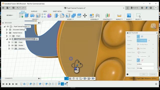 Fusion 360 - Pumpkin Pop-it Tutorial смотреть онлайн