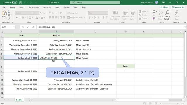How to Use EDATE function in Excel - Office 365 смотреть онлайн
