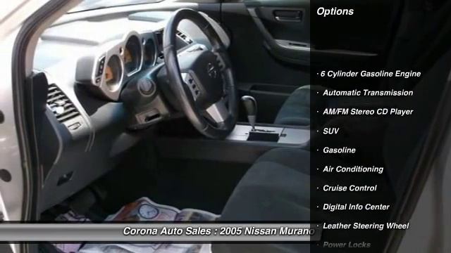 2005 Nissan Murano SL 4d Suv Awd Auburndale FL 33823 смотреть онлайн