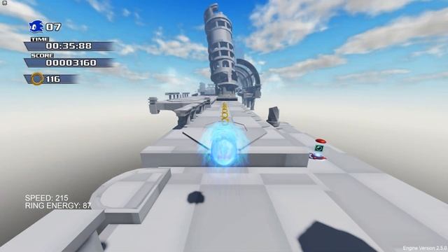 Sonic World Adventure 2.5 (Sonic Roblox Fangame) смотреть онлайн