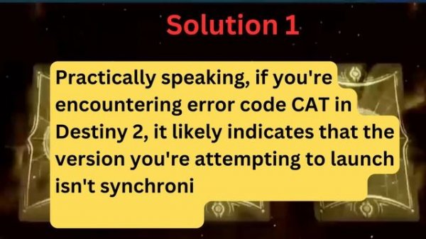 Destiny 2 error code cat | Destiny 2 cat error