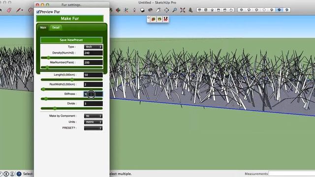 Sketchup # Make Fur Plugin смотреть онлайн